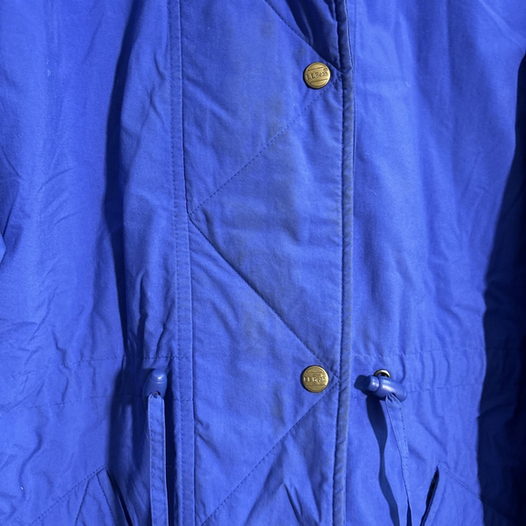 GUC WOMEN’S L.L. BEAN PUFFER SKI COAT SIZE XL BLUE KNEE LENGTH COAT - Picture 6 of 10